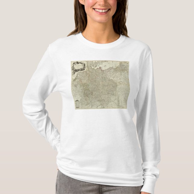 Camiseta Mapa del imperio de Alemania (Anverso)