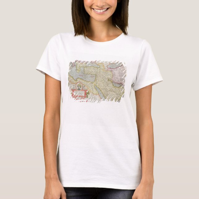 Camiseta Mapa del Imperio Turco, del Mercator 'Atla (Anverso)
