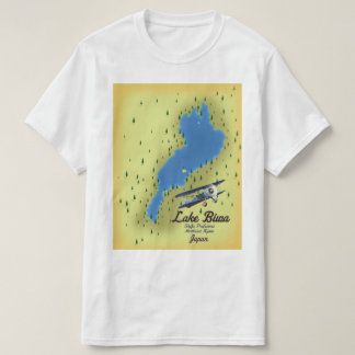 Camiseta Mapa del lago Biwa Japón