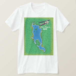 Camiseta Mapa del lago Engure Finlandia
