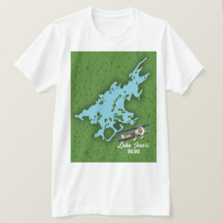 Camiseta Mapa del lago Inari Finlandia