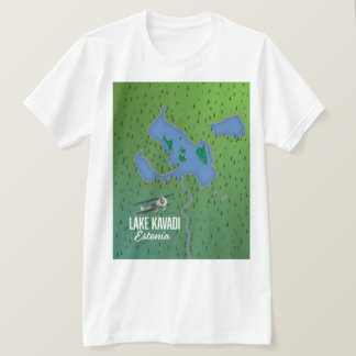 Camiseta Mapa del lago Kavadi Estonia