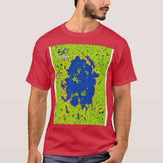 Camiseta Mapa del lago Nipigon