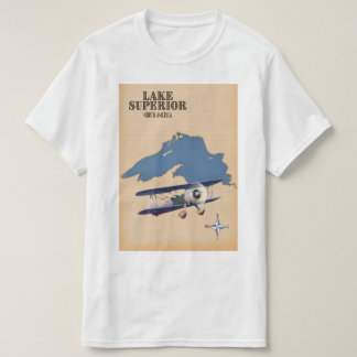 Camiseta Mapa del lago Superior Norteamérica
