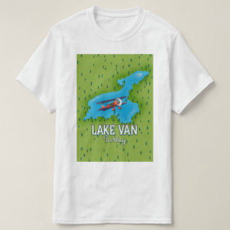 Camiseta Mapa del lago Van Turquía