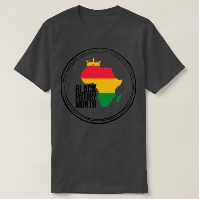 Camiseta Mapa del mes de historia negra 6 (Diseño del anverso)