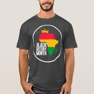 Camiseta Mapa del mes de historia negra 8