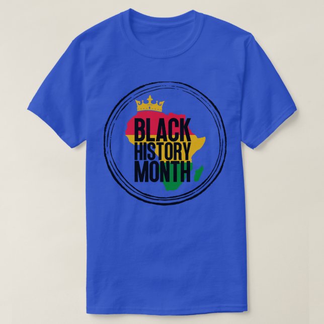 Camiseta Mapa del mes de la historia negra 12 (Diseño del anverso)