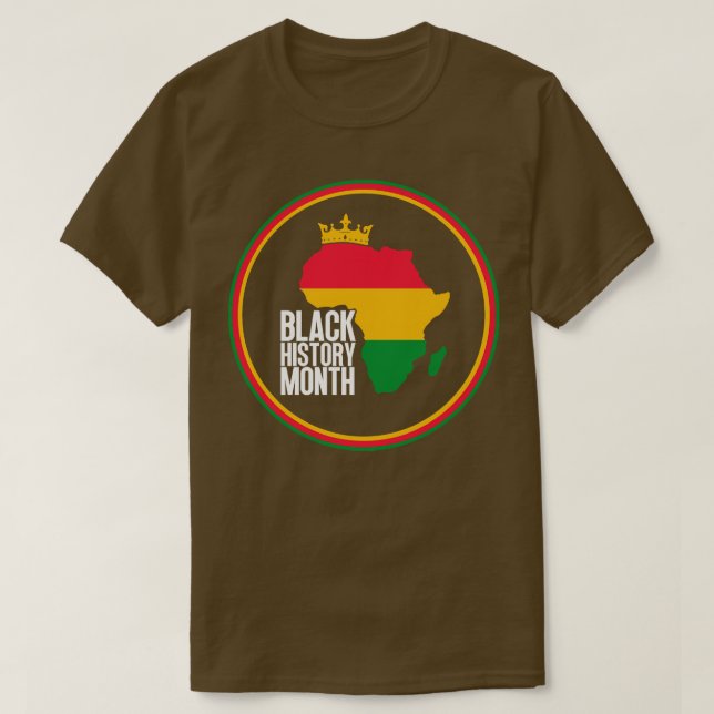Camiseta Mapa del mes de la historia negra 13 (Diseño del anverso)