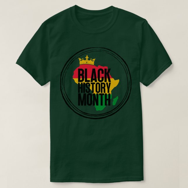 Camiseta Mapa del mes de la historia negra 18 (Diseño del anverso)