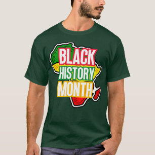 Camiseta Mapa del mes de la historia negra 22