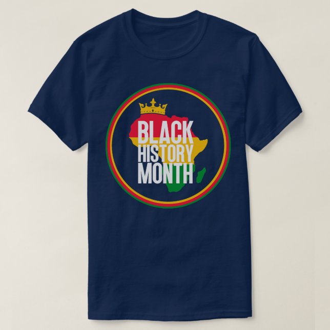 Camiseta Mapa del mes de la historia negra 44 (Diseño del anverso)