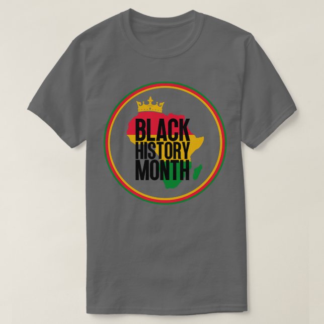 Camiseta Mapa del mes de la historia negra 46 (Diseño del anverso)