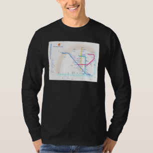 Camiseta Mapa del metro de Lisboa Portugal