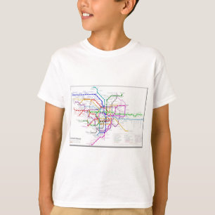 Camiseta Mapa del metro de Tokio