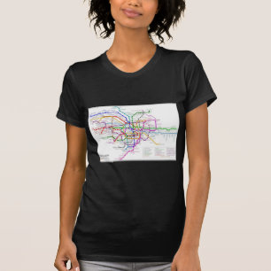 Camiseta Mapa del metro de Tokio