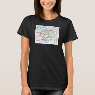 Camiseta Mapa del metro de Tokio Japón