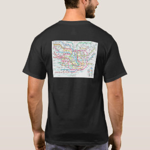 Camiseta Mapa del metro de Tokio Japón