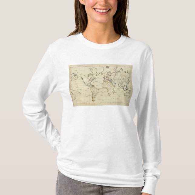 Camiseta Mapa del mundo (Anverso)
