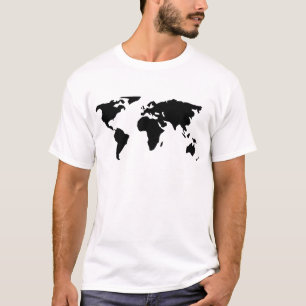 Camiseta Mapa del mundo