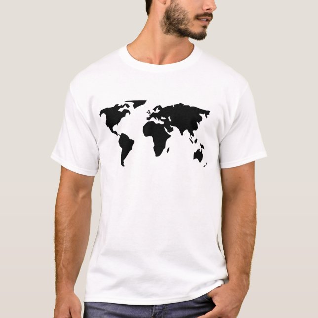 Camiseta Mapa del mundo (Anverso)