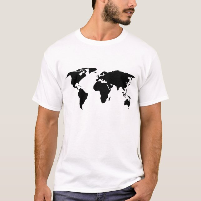 Camiseta Mapa del mundo (Anverso)