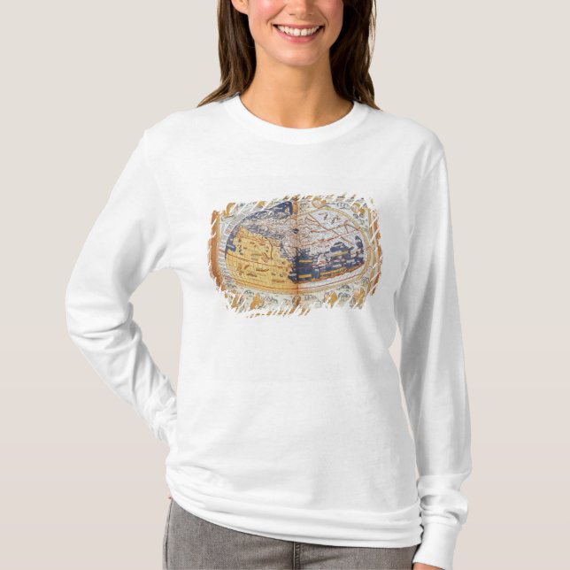 Camiseta Mapa del mundo, 1486 (Anverso)