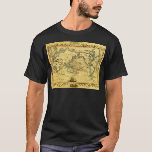 Camiseta Mapa del mundo antiguo