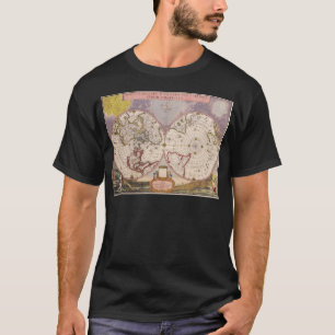 Camiseta Mapa del Mundo Antiguo