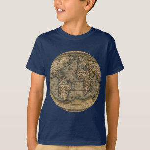 Camiseta Mapa del mundo de Ortelius