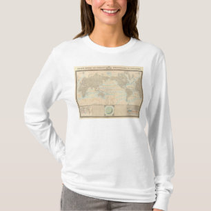 Camiseta Mapa del mundo del clima