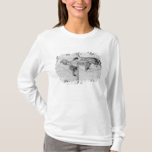 Camiseta Mapa del mundo que remonta el viaje del mundo de