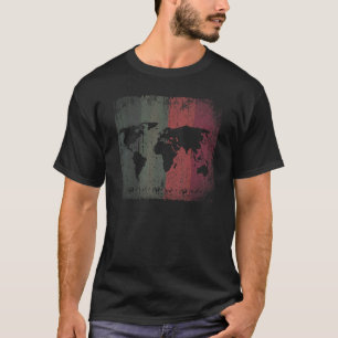 Camiseta Mapa del mundo retroactivo 1