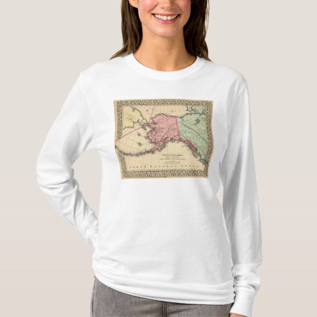 Camiseta Mapa del nanovatio América de Mitchell (Anverso)
