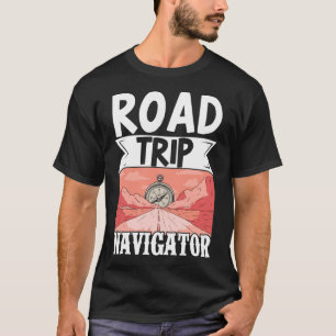 Camiseta Mapa del Navegador de Viaje de Viaje de Viaje de V