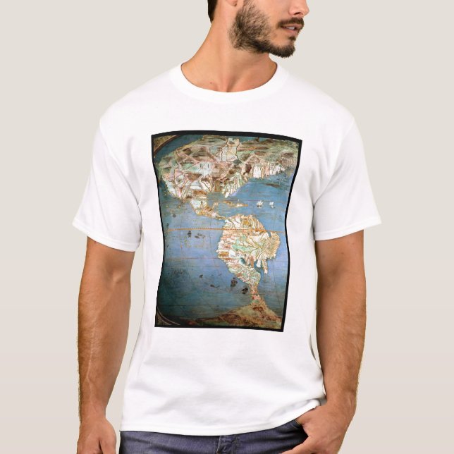 Camiseta Mapa del norte y de Suramérica (Anverso)