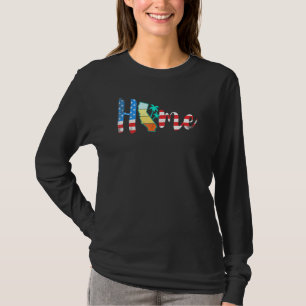 Camiseta Mapa del Orgullo del Estado Indio de California, E