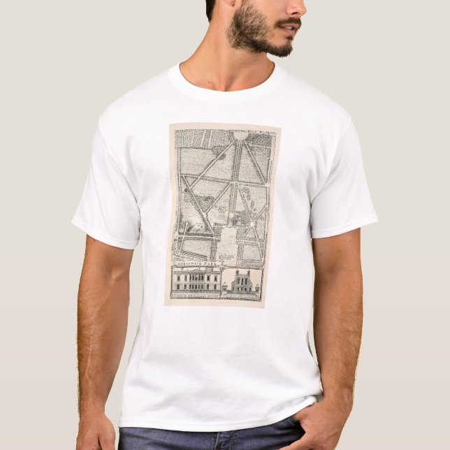 Camiseta Mapa del parque de Greenwich (Anverso)