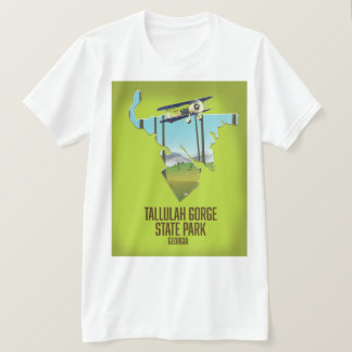 Camiseta Mapa del Parque Estatal Tallulah Gorge