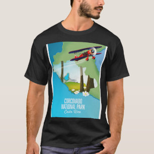 Camiseta Mapa del Parque Nacional Corcovado Costa Rica