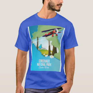Camiseta Mapa del Parque Nacional Corcovado Costa Rica