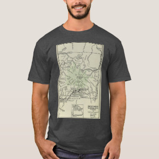 Camiseta Mapa del parque nacional del Monte Rainier 1919
