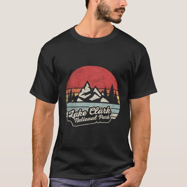 Camiseta Mapa del Parque Nacional Lake Clark (Anverso)