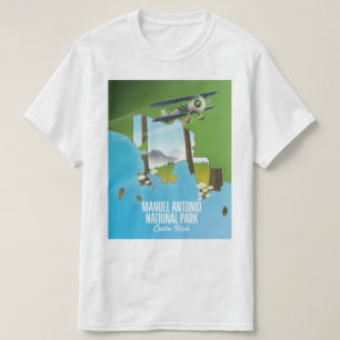 Camiseta Mapa del Parque Nacional Manuel Antonio, Costa Ric