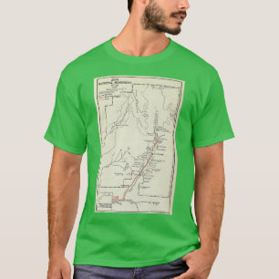 Camiseta Mapa del Parque Nacional Sion de 1920
