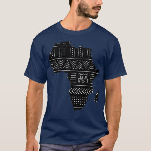 Camiseta Mapa del patrón étnico de África