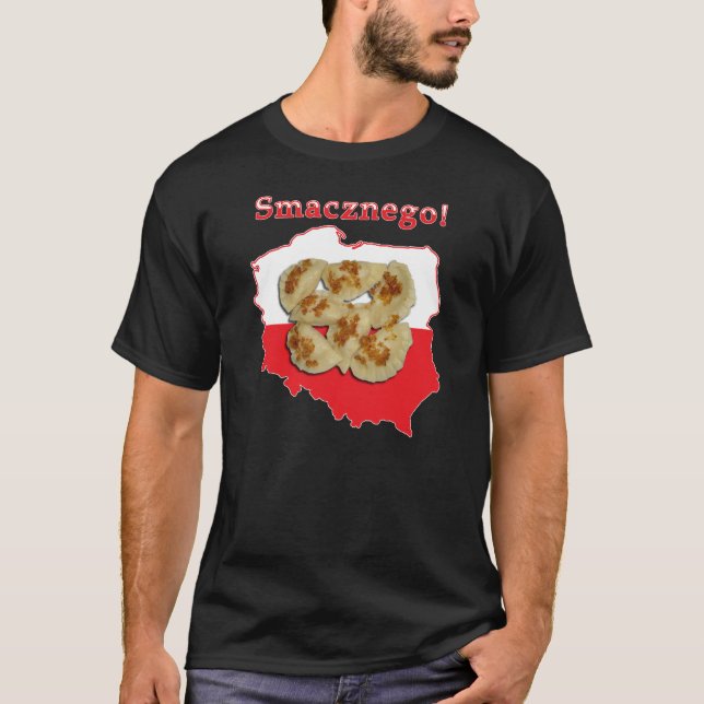Camiseta Mapa del polaco de Pierogi Smacznego (Anverso)