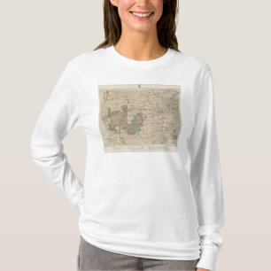 Camiseta Mapa del progreso 1878 de las encuestas sobre