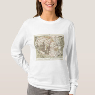 Camiseta Mapa del progreso 1878 de las encuestas sobre