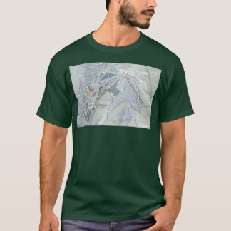 Camiseta Mapa del sendero de Beech Mountain Resort